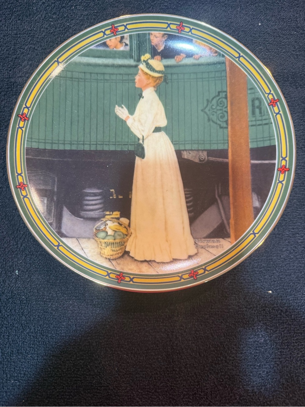 1986 Vintage Norman Rockwell Collector Plate - “A Mother’s Welcome”